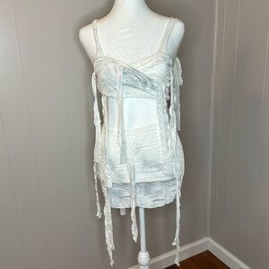 Dolls Kill White Mini Skirt